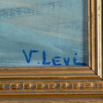 VASILI LEVI, oil on board, signed.