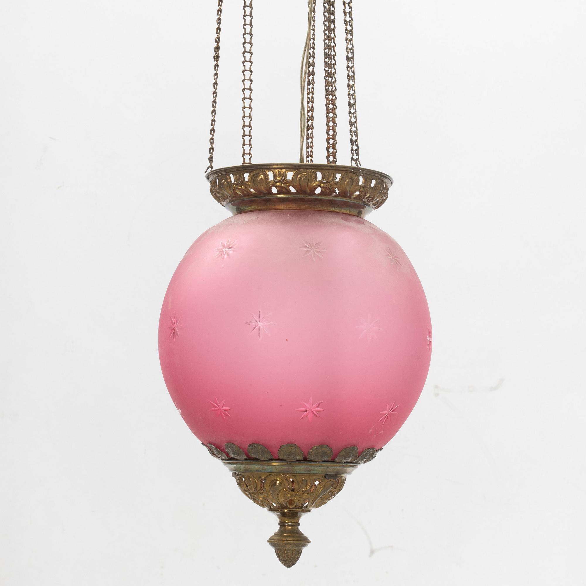 Månskensampel, jugend, omkring år 1900.