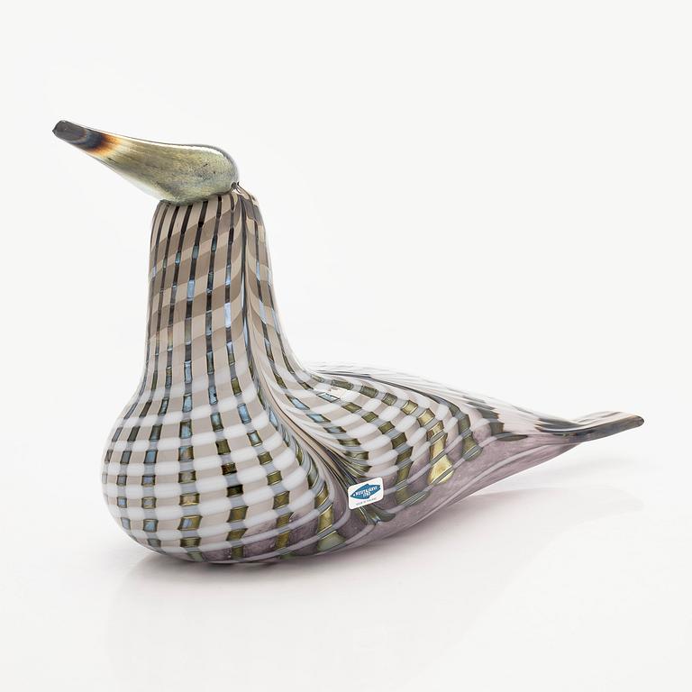 Oiva Toikka, a glass bird signed Oiva Toikka Nuutajärvi Notsjö 342/5000.