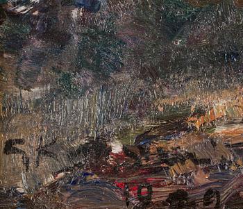 GOTTFRID KALLSTENIUS, olja på pannå. Sign och otydlig datering.