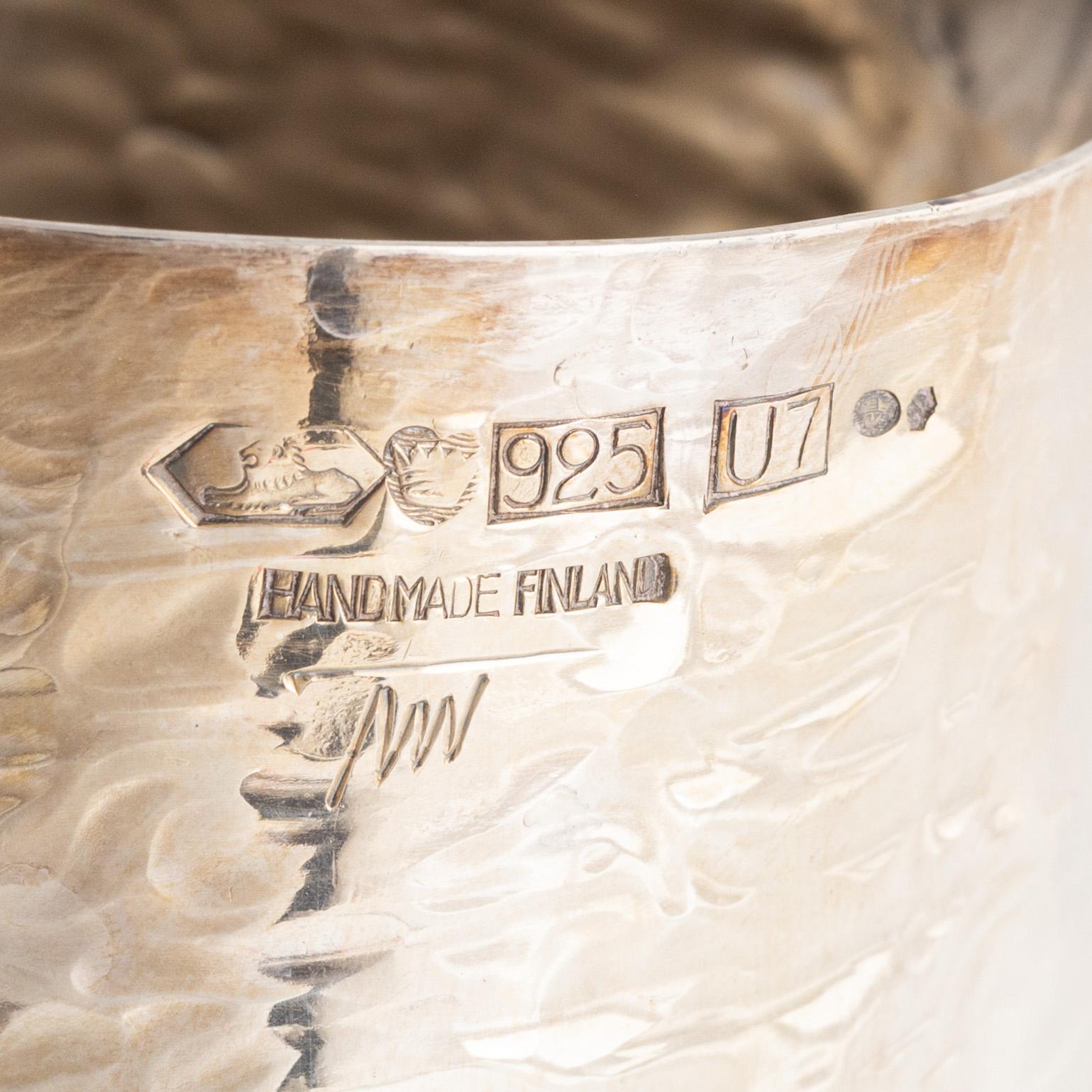 Tapio Wirkkala, a silver pitcher, Kultakeskus Oy, Hämeenlinna 1973.