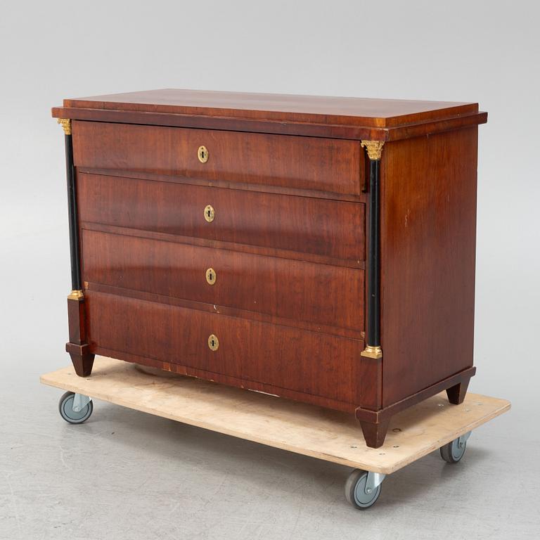 An Empire writing commode, early 19th century.