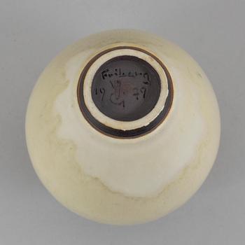 BERNDT FRIBERG, vase, signed and dated 1979.