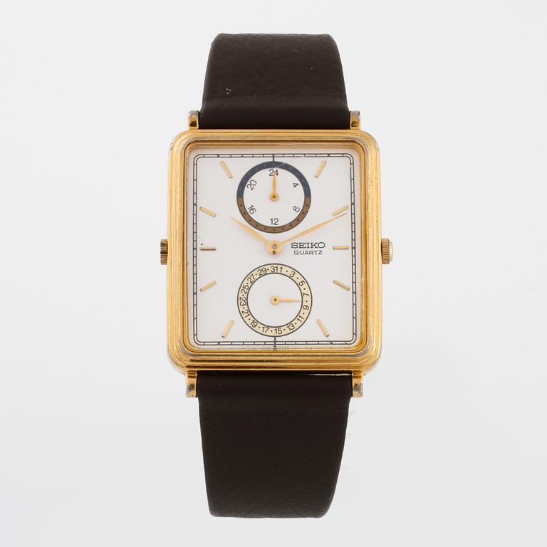 SEIKO, "Dual-Time", wristwatch, 29 x 33 (39) mm.