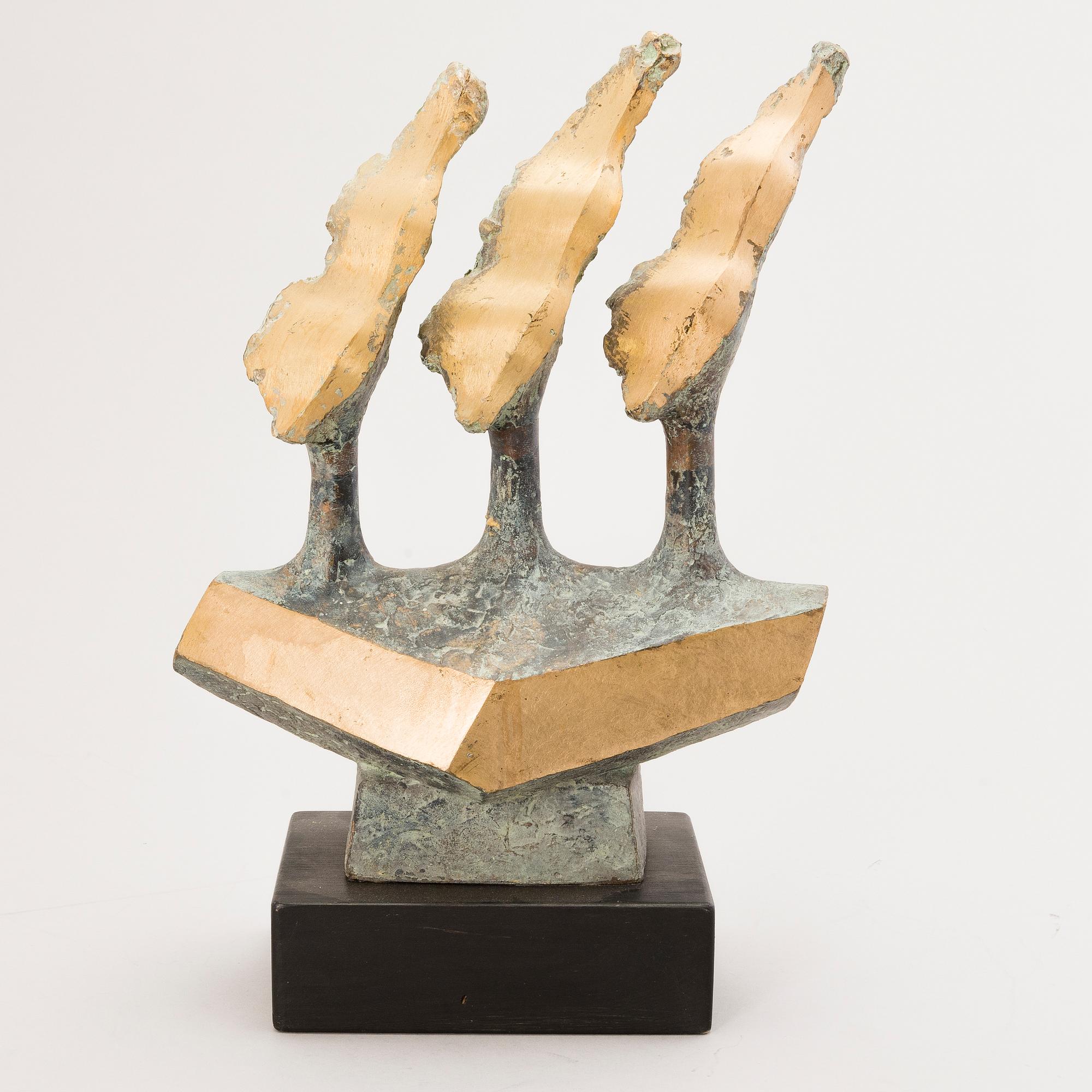 HEIKKI HÄIVÄOJA, skulptur, metall, signerad och daterad -92, numrerad 9/25.