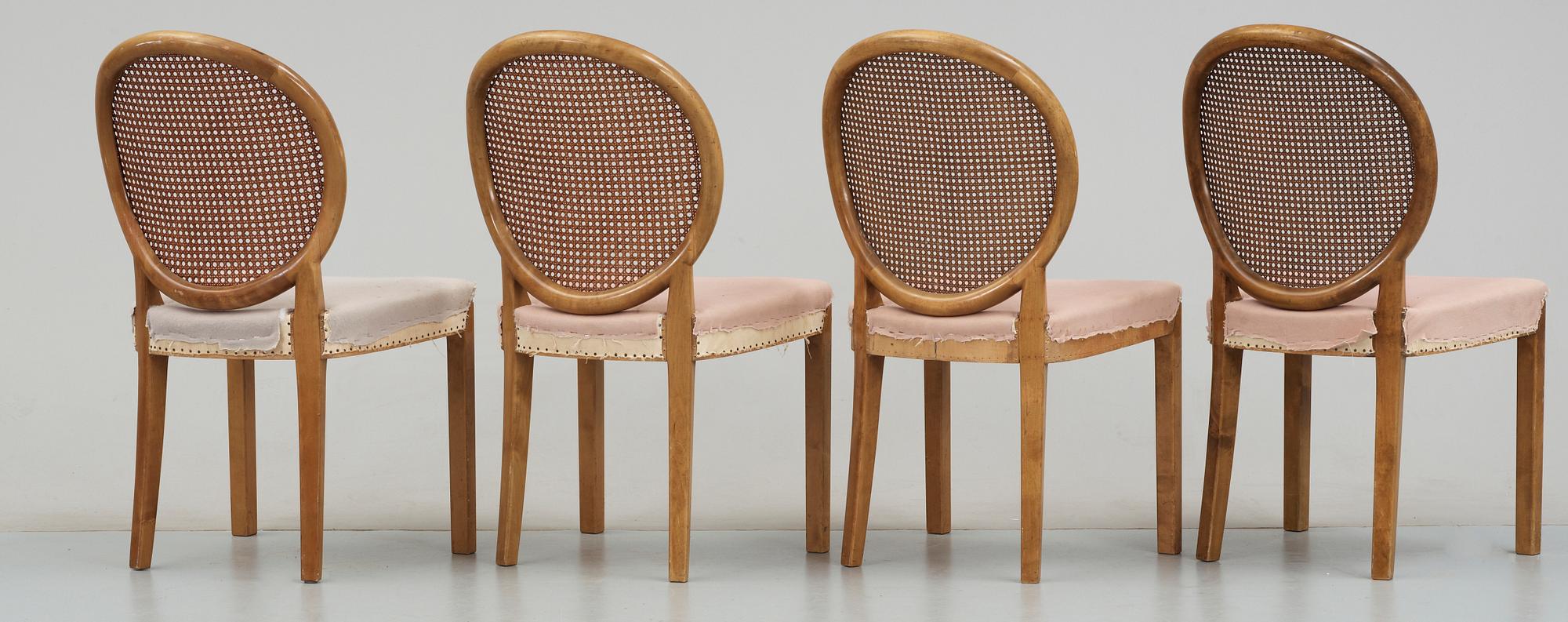 STOLAR, 4 st, modell "OK", Axel Einar Hjorth, Nordiska Kompaniet, modellen formgiven 1937.