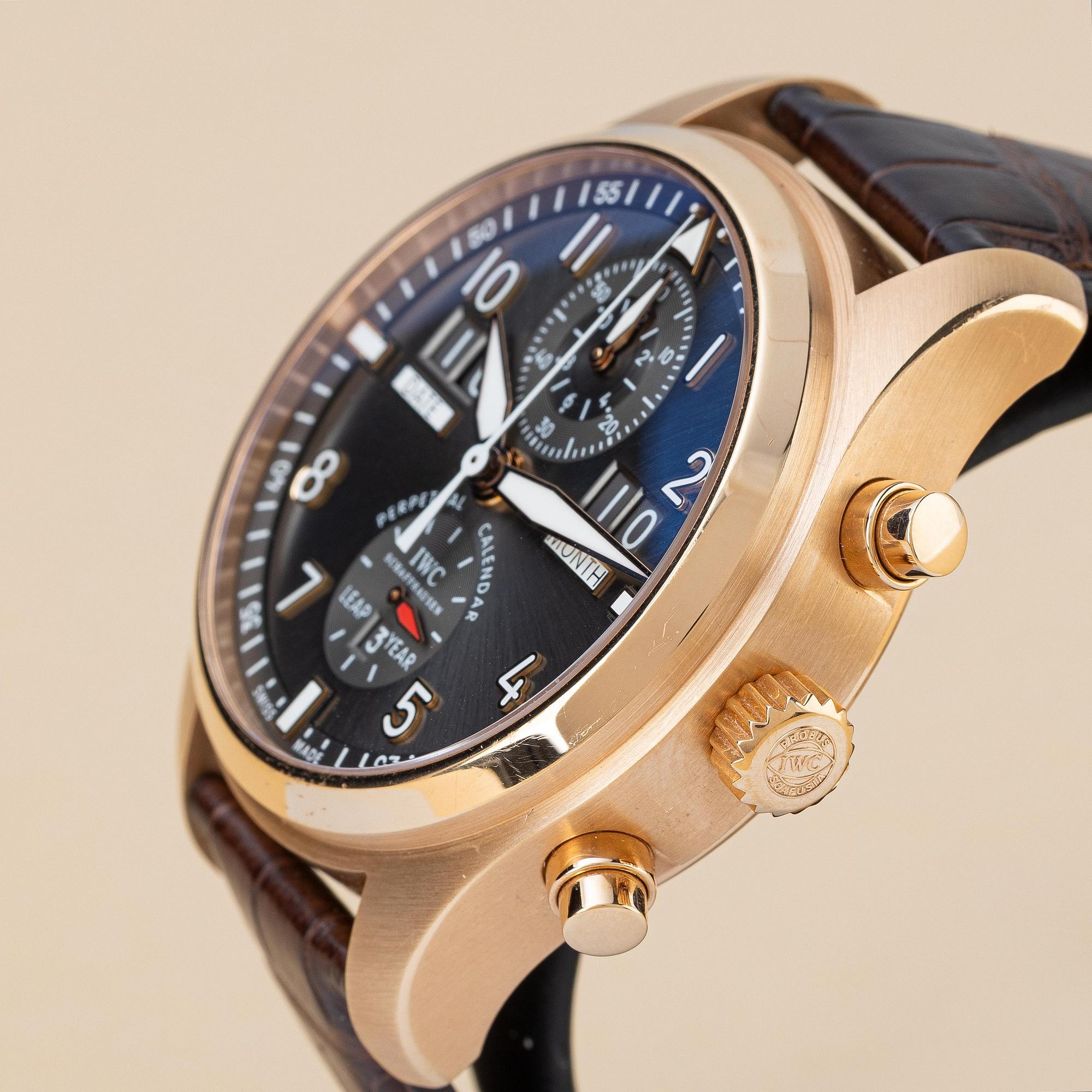 IWC, Pilot's Watch, Spitfire, Perpetual Calendar Digital Date-Month, ca 2012.