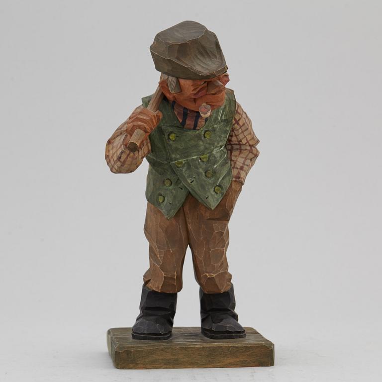 HERMAN ROSELL, sculpture, wood, signed and dated 1933.