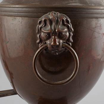 SAMOVAR, gulmetall, 1800-tal.