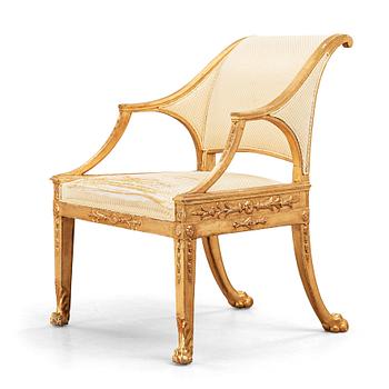 178. A Swedish Royal late Gustavian armchair, early 19th century.