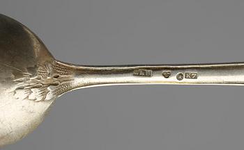 SKEDAR, 3+4+3 st, silver samt BESTICKSERVIS, 29 delar, nysilver, modell "Empire", bl.a. CG Hallberg.