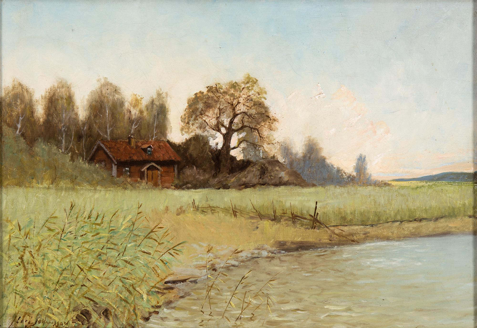 CARL JOHANSSON, oil on canvas, signed.