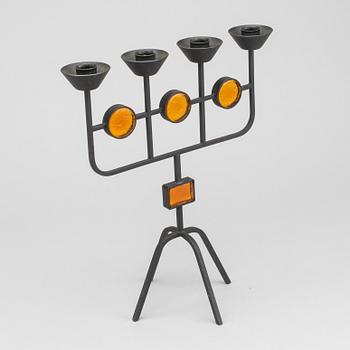 Iron candelabra by Gunnar Ander, Ystad metall.