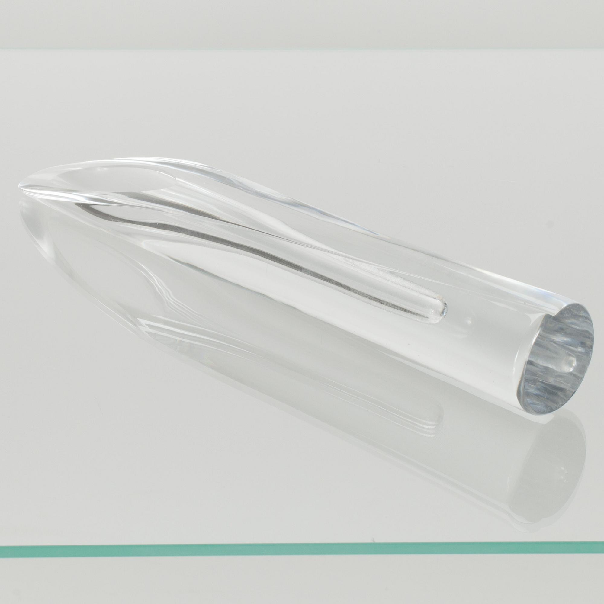 VAS, klart glas "Svärdslilja", Aimo Okkolin Riihimäen Lasi Oy, 1957-62.