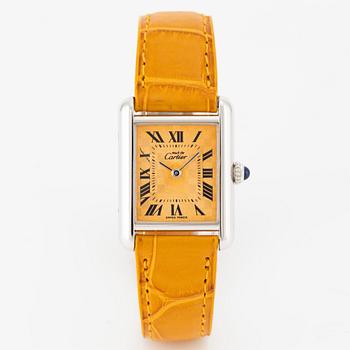 must de Cartier, Tank, armbandsur, 22 x 22 (29,5) mm.