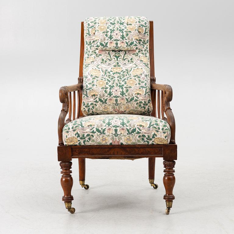 Armchair, Empire, PL Wolff Cabinetmaker Stormgaden No 194, Denmark. First half of the 19th century.
