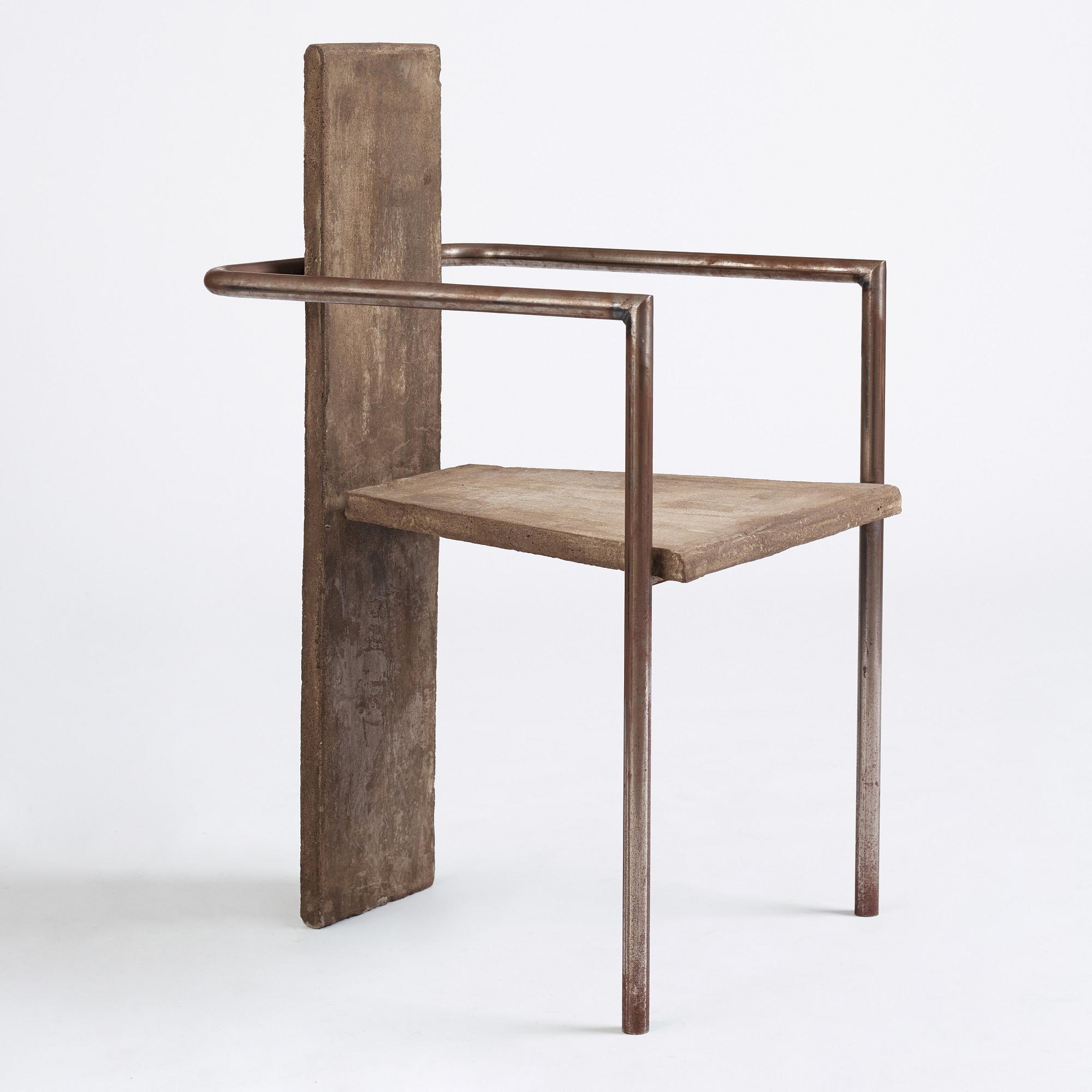 Jonas Bohlin, a 'Concrete' armchair, ed. 36/100, Källemo, Värnamo, Sweden post 1981.