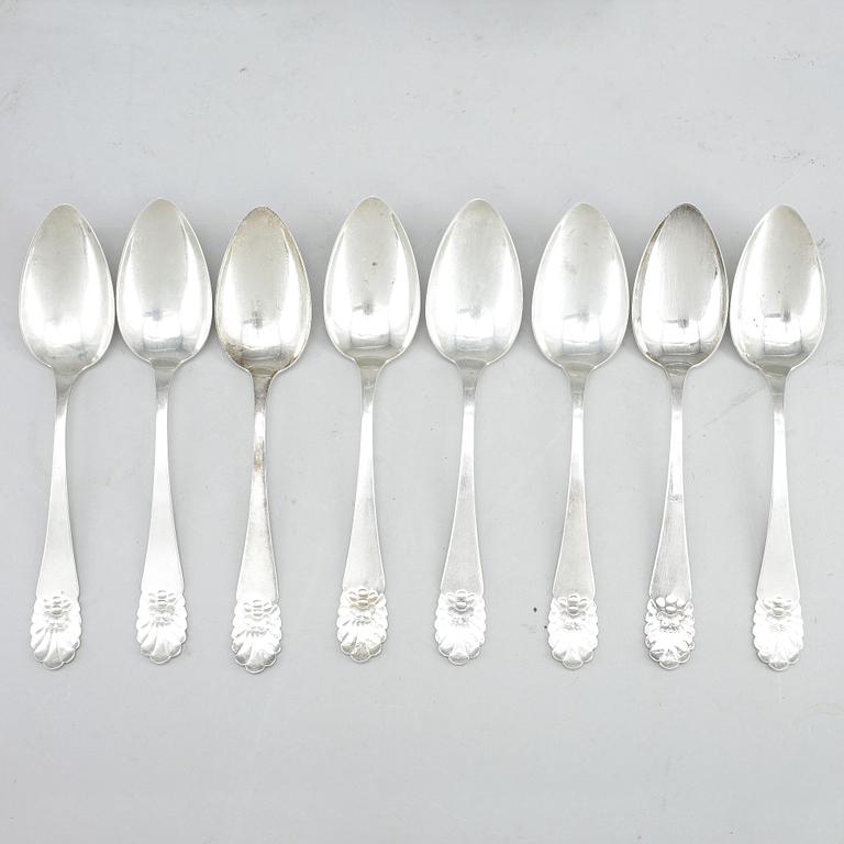 SKEDAR, silver, jugendstil, MGAB, Uppsala, 1940-tal. Vikt ca 275 gram.