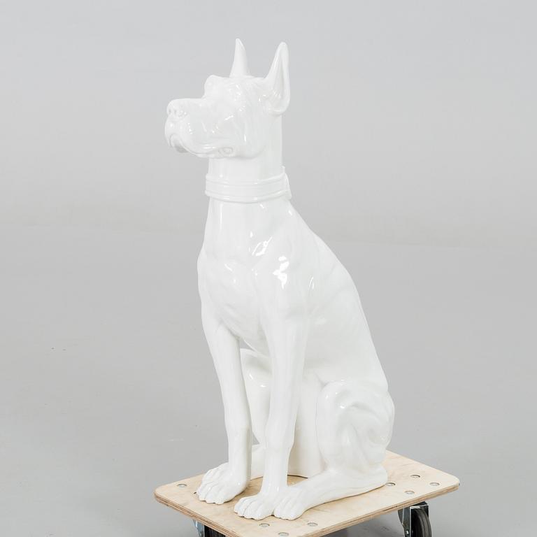 GOLVFIGURIN, porslin, "Doberman" , 1900/2000-tal.