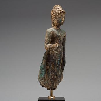 A standing figure of Buddha, Thailand, 18th Century.