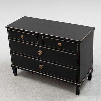 A Gustavian style chest of drawers, 19th Century.