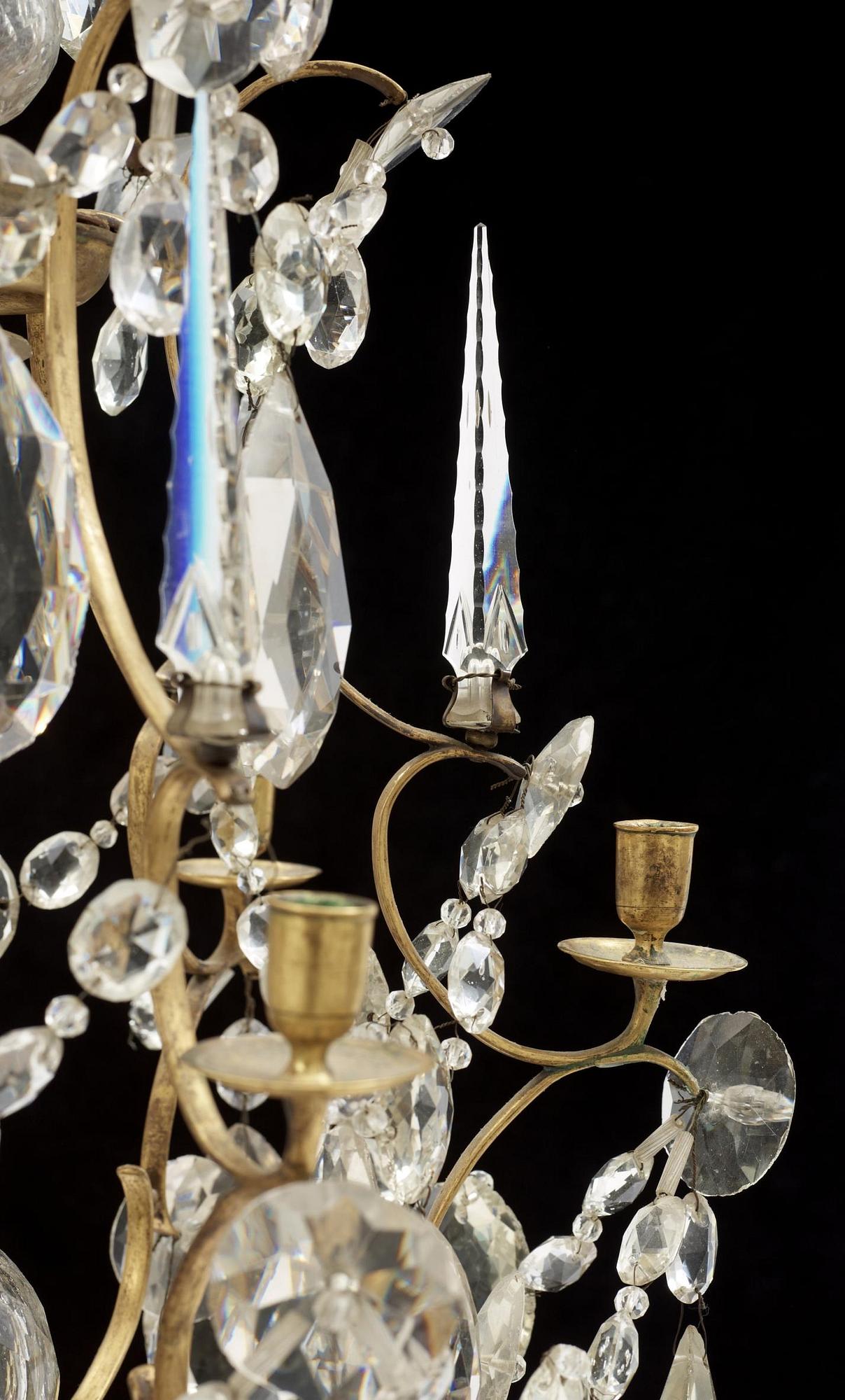 LJUSKRONA, rokokostil, omkring år 1900.