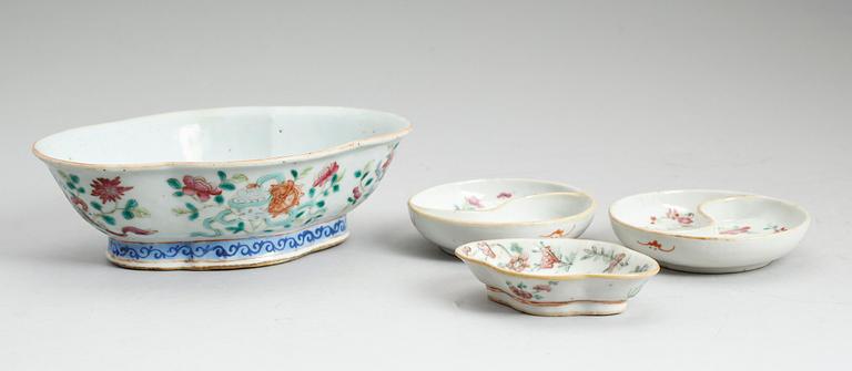 SKÅLAR, 4 st, porslin, Kina, 1800-/1900-tal.