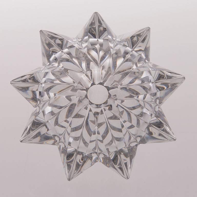 AIMO OKKOLIN, MALJAKKO, lasia, "Tähti" 6575, signeerattu Aimo Okkolin Riihimäen Lasi Oy.