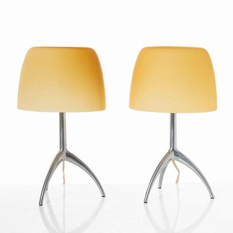 Rodolfo Dordoni, a pair of  'Lumiere' table lamps, Foscarini.