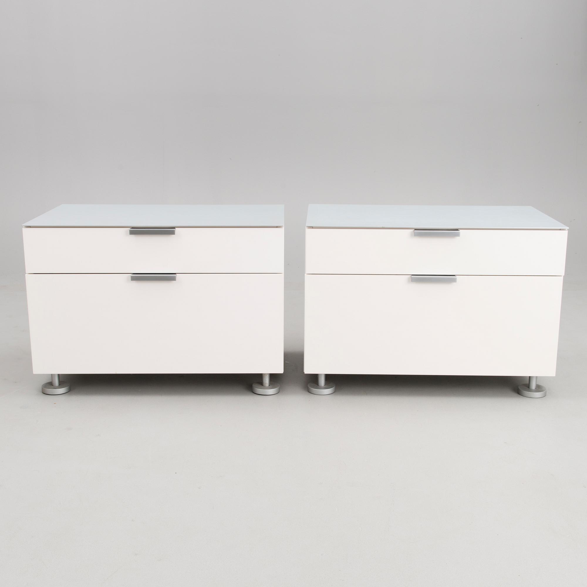Two 21st century French, "Everywhere", nightstands for Ligne Roset.