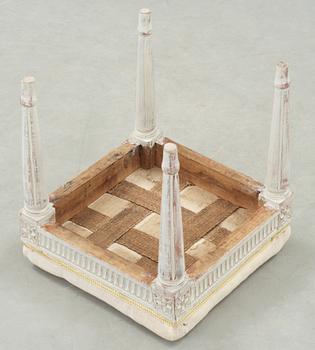 TABURETT, gustaviansk, 1700-tal.