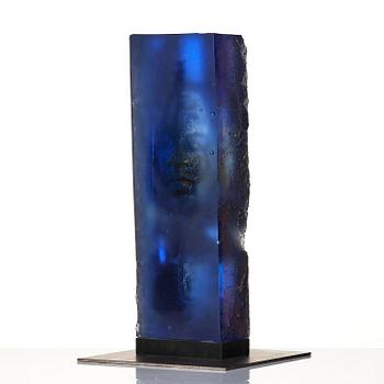 Bertil Vallien, a sand cast glass sculpture, Kosta Boda, Sweden.