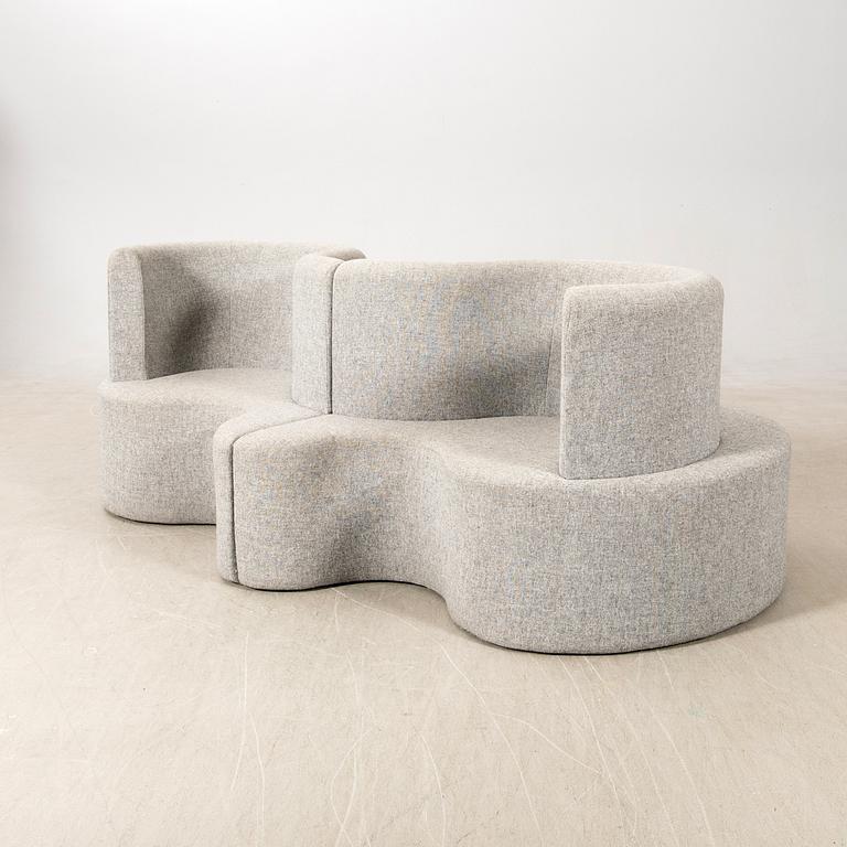 Verner Panton, sofa, "Cloverleaf", Verpan, Denmark.