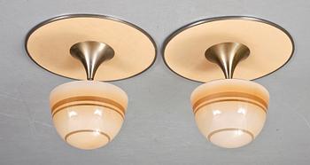 TAKLAMPOR, ett par, möjligen Böhlmarks, 1930-tal.