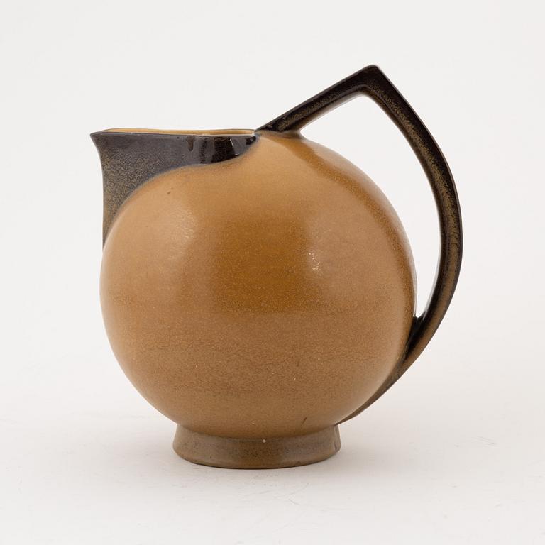 Ewald Dahlskog, a 'model D95' ceramic pitcher, Bo Fajans, Sweden 1935-48.