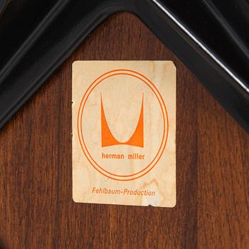 Charles and Ray Eames, a 1960s 'Lounge chair' and stool for Herman Miller.