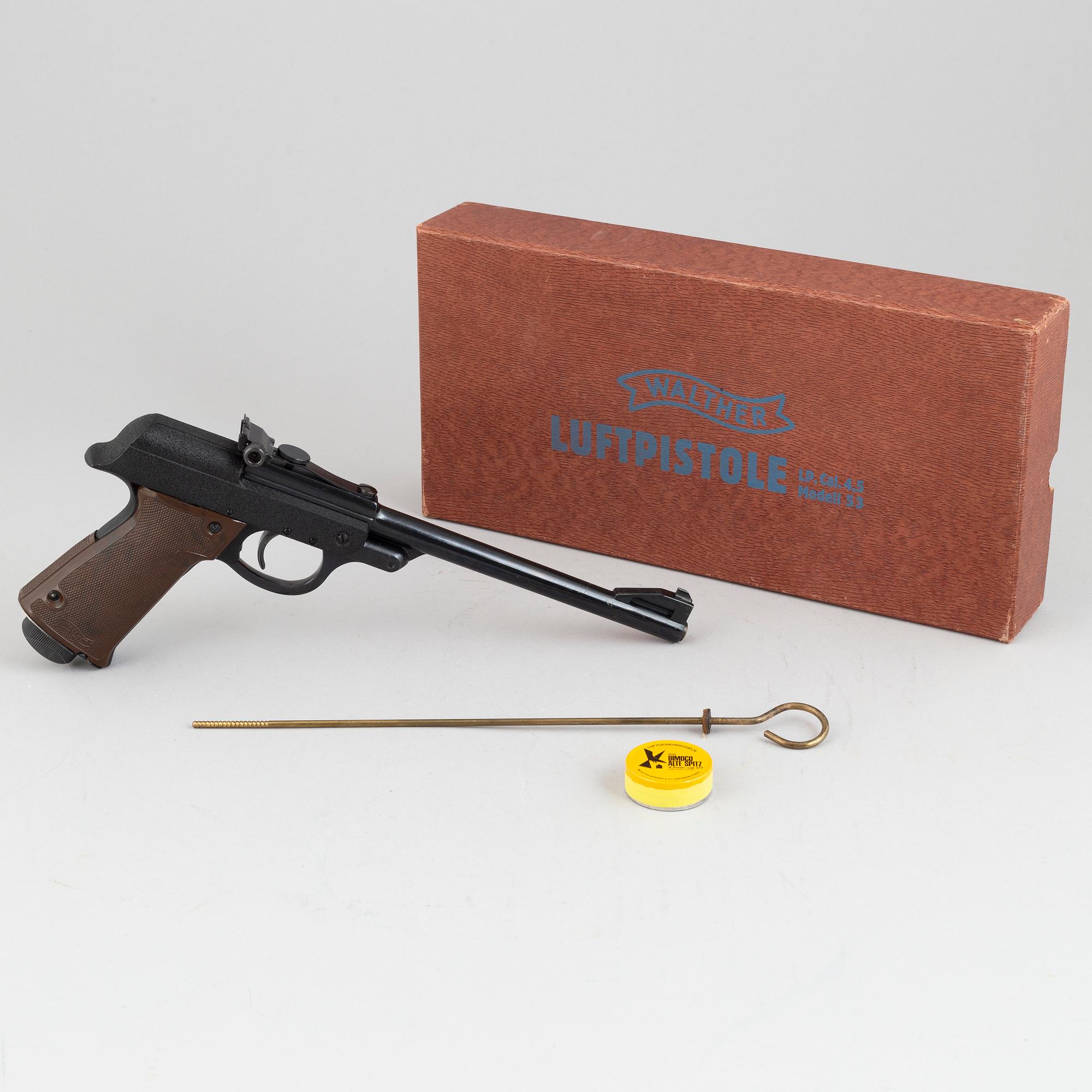 A Walther LP 53 air pistol, second half of the 20th Century.