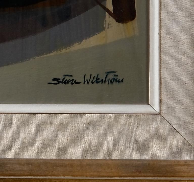 WIKSTRÖM, STURE. Olja på pannå, sign.