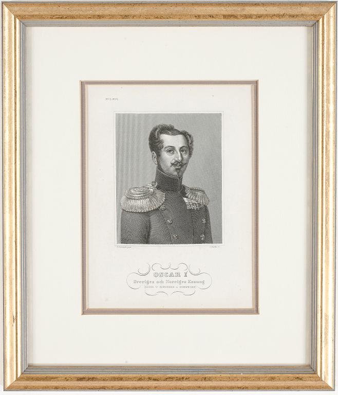 GRAVYRER, 4 st, SVENSKA REGENTER, 1800-tal.