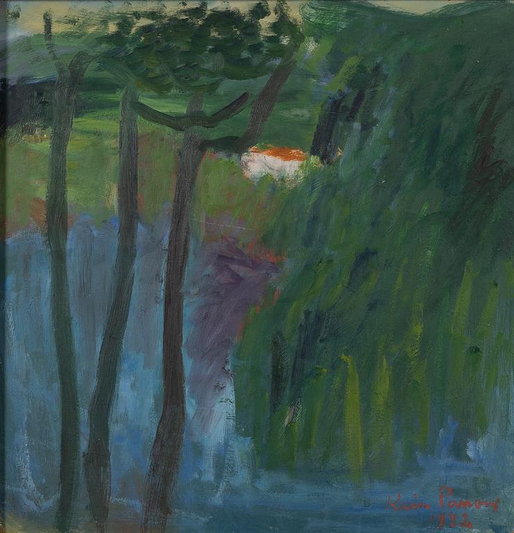 Karin Parrow, White house in a lush landscape.