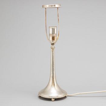K Anderson, bordslampa, silver, Stockholm, 1924.