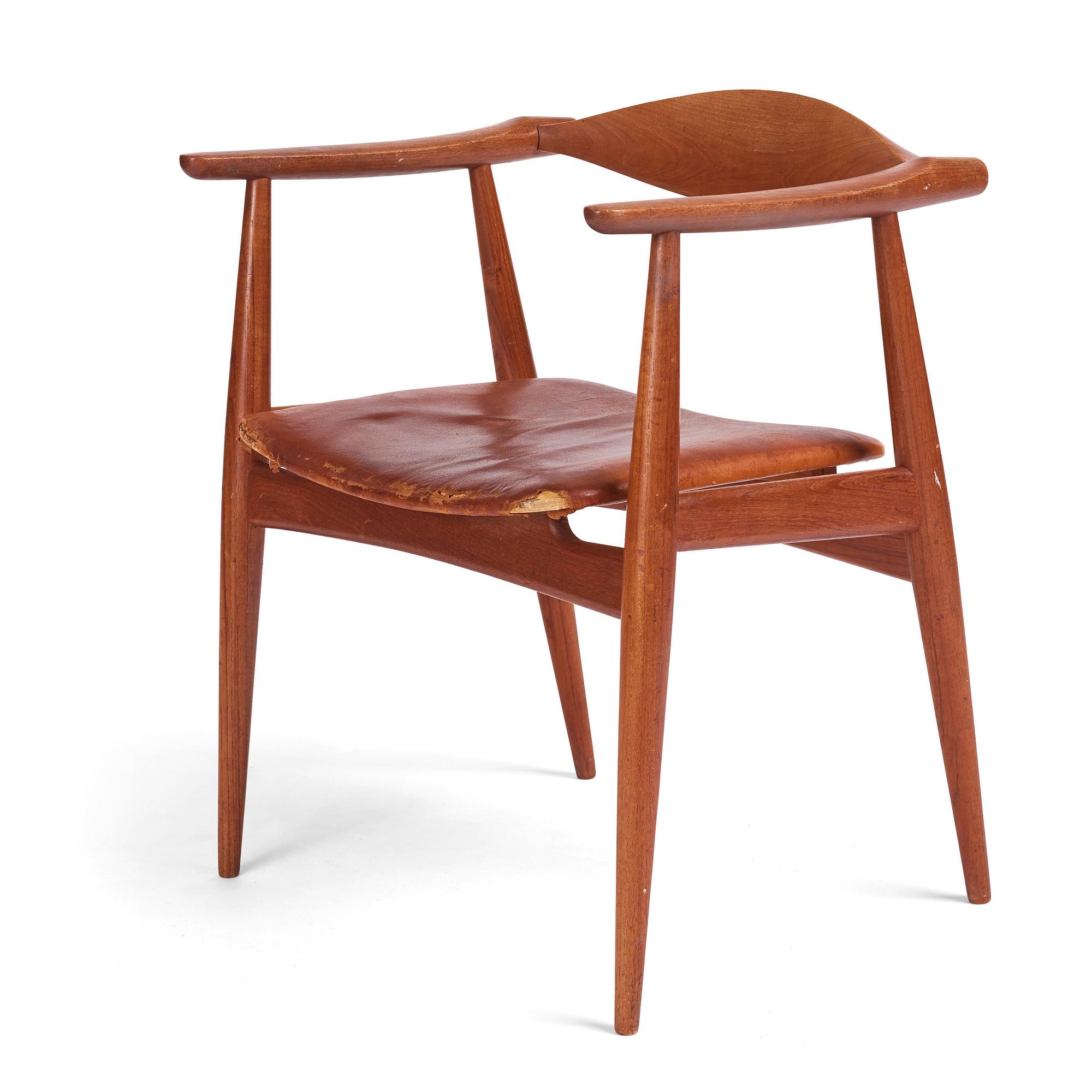 Hans J Wegner, karmstol, modell CH-35, för Carl Hansen & Son, Danmark 1950-60-tal.