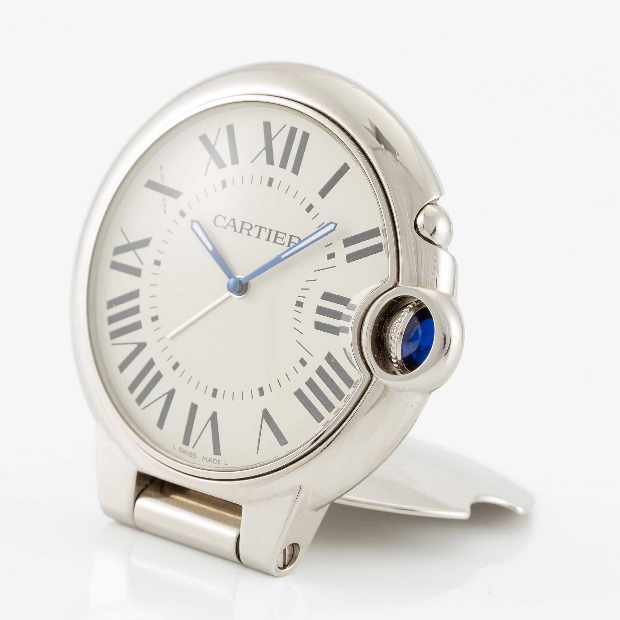 Cartier, Ballon Bleu de Cartier, travel clock, 59 mm.