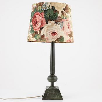 Bordslampa, Ciselörer Nyköping, 1930-tal.