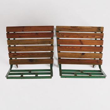 Carl Hörvik, a pair of garden chairs,  Sweden ca 1927-1929.