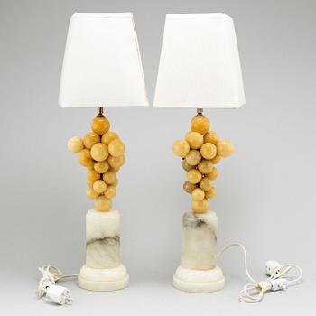 A pair of table lamps, second half of the 20th century.