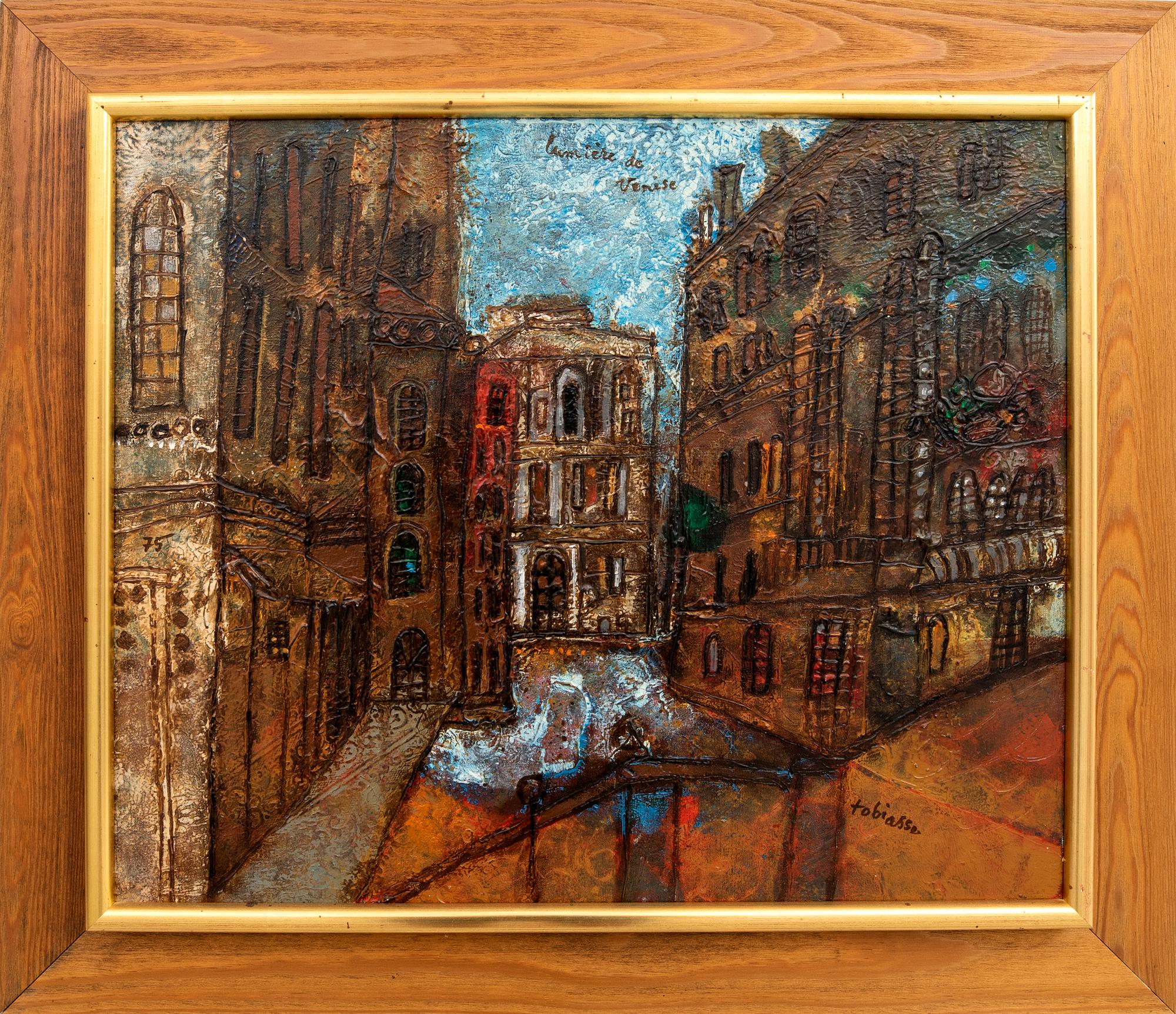 Theo Tobiasse, oil on canvas, signed.