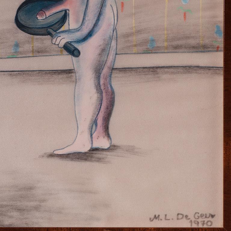Marie-Louise Ekman, "En man som lagar mat" ("En hund som äter").