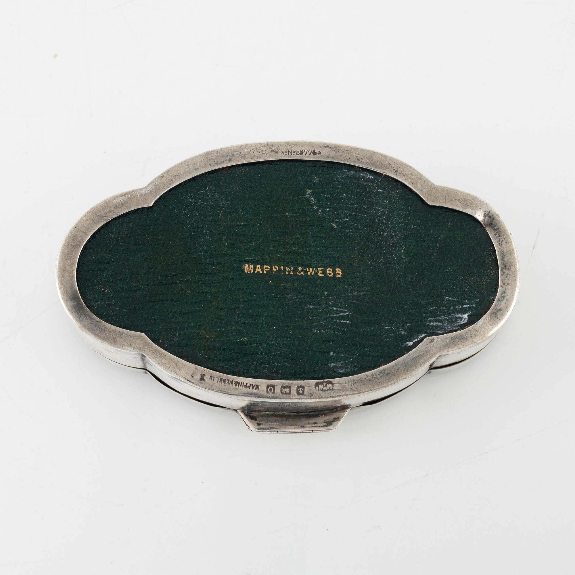 Mappin & Webb, smyckesskrin, silver, Birmingham, England 1913.