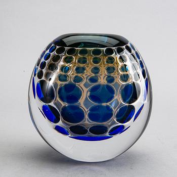 INGEBORG LUNDIN, vase, glass, Orrefors, Ariel.